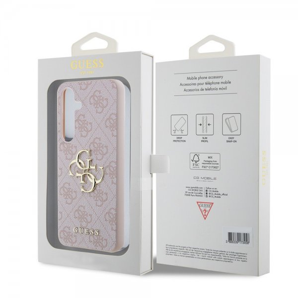 Guess Samsung Galaxy S24 Cover 4G Metal Logo Pink