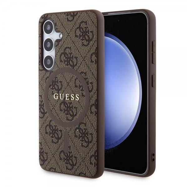 Guess Samsung Galaxy S24 Cover 4G Pattern MagSafe Brun