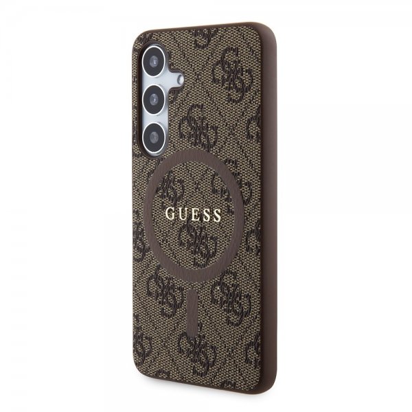 Guess Samsung Galaxy S24 Cover 4G Pattern MagSafe Brun