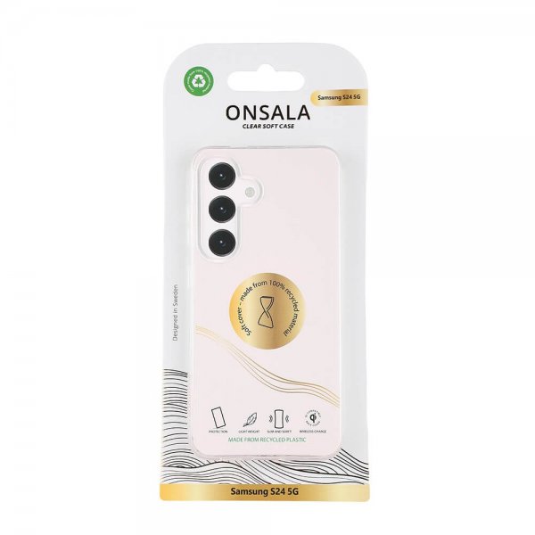 Onsala Samsung Galaxy S24 Cover Genanvendt TPU Transparent