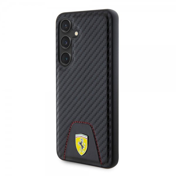Ferrari Samsung Galaxy S24 Cover Carbon & Stripe Sort