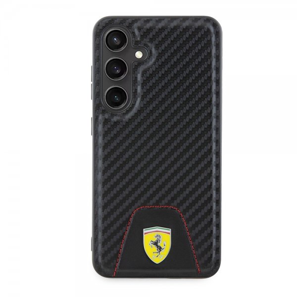 Ferrari Samsung Galaxy S24 Cover Carbon & Stripe Sort
