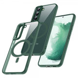 Samsung Galaxy S24 Cover Farvet Kant MagSafe Grøn