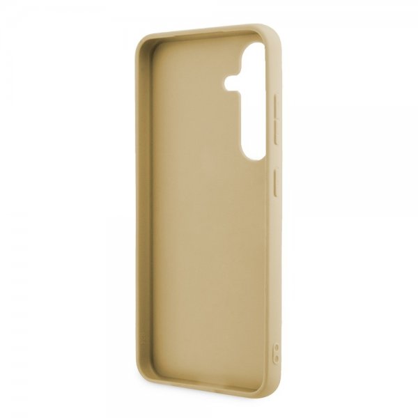 Guess Samsung Galaxy S24 Cover Fixed Glitter Guld