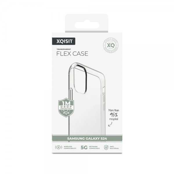 Xqisit Samsung Galaxy S24 Cover Flex Case Transparent