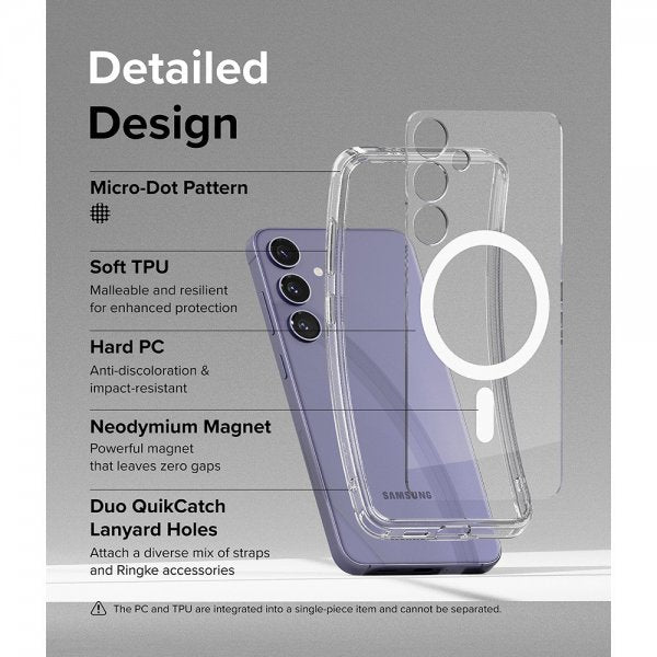 Ringke Samsung Galaxy S24 Cover Fusion Magnetic Clear