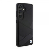 BMW Samsung Galaxy S24 Cover Ægte Læder Tekstureret Sort