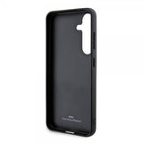 BMW Samsung Galaxy S24 Cover Ægte Læder Tekstureret Sort