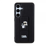 Karl Lagerfeld Samsung Galaxy S24 Cover Grip & Stand Saffiano Sort