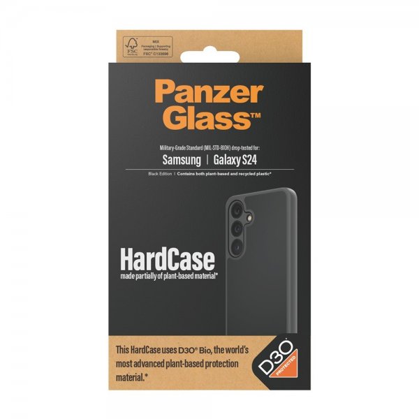 PanzerGlass Samsung Galaxy S24 Cover HardCase D3O Sort