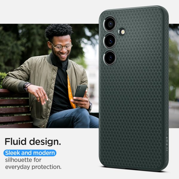 Spigen Samsung Galaxy S24 Cover Liquid Air Abyss Green