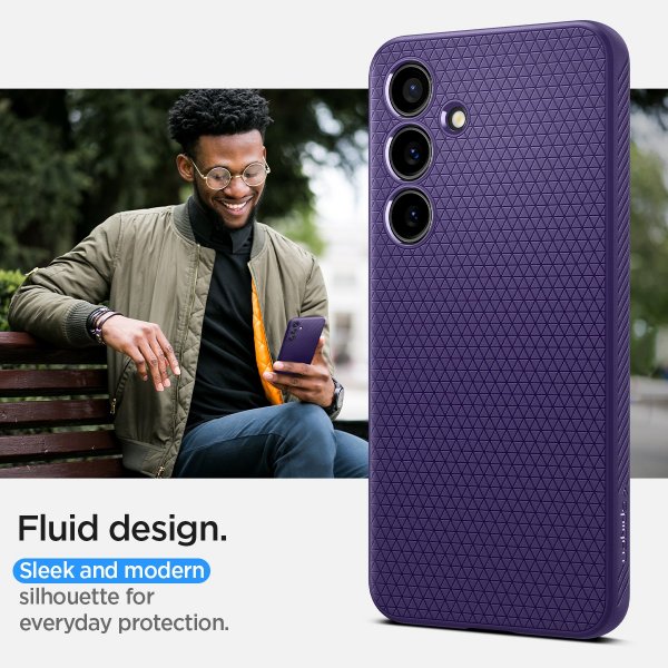 Spigen Samsung Galaxy S24 Cover Liquid Air Deep Purple