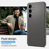 Spigen Samsung Galaxy S24 Cover Liquid Air Marble Grey