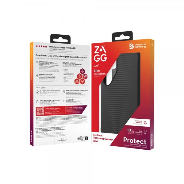 ZAGG Samsung Galaxy S24 Cover Luxe Sort