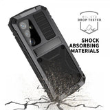 R-JUST Samsung Galaxy S24 Cover Metal Stødsikkert Sort