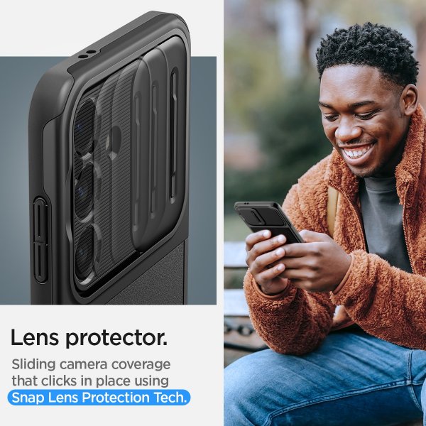 Spigen Samsung Galaxy S24 Cover Optik Armor Sort