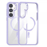 Samsung Galaxy S24 Cover Belagt Kant MagSafe Lilla