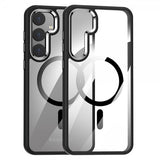 Samsung Galaxy S24 Cover Belagt Kant MagSafe Sort