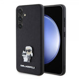 Karl Lagerfeld Samsung Galaxy S24 Cover Saffiano Karl & Choupette Sort