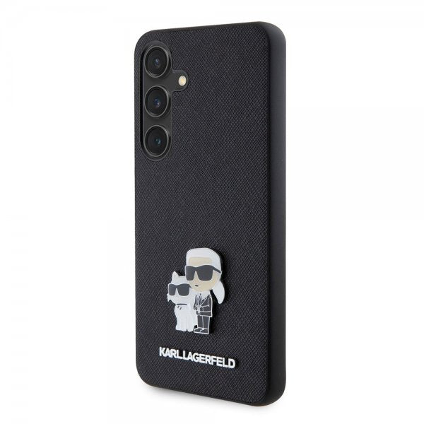 Karl Lagerfeld Samsung Galaxy S24 Cover Saffiano Karl & Choupette Sort