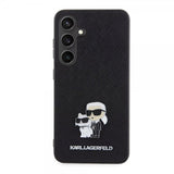 Karl Lagerfeld Samsung Galaxy S24 Cover Saffiano Karl & Choupette Sort