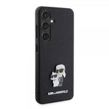 Karl Lagerfeld Samsung Galaxy S24 Cover Saffiano Karl & Choupette Sort