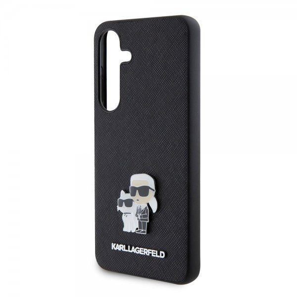 Karl Lagerfeld Samsung Galaxy S24 Cover Saffiano Karl & Choupette Sort
