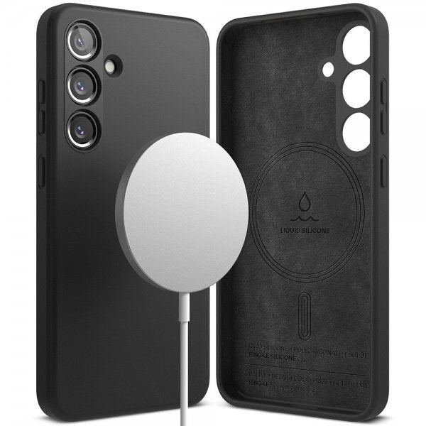 Ringke Samsung Galaxy S24 Cover Silikone Magnetisk Sort
