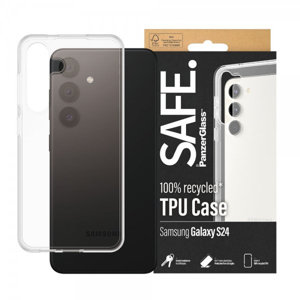 SAFE by PanzerGlass Samsung Galaxy S24 Cover Soft TPU Etui Transparent