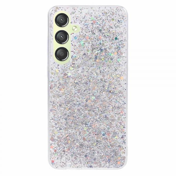 Nordic Covers Samsung Galaxy S24 Cover Sparkle Series Stardust Silver