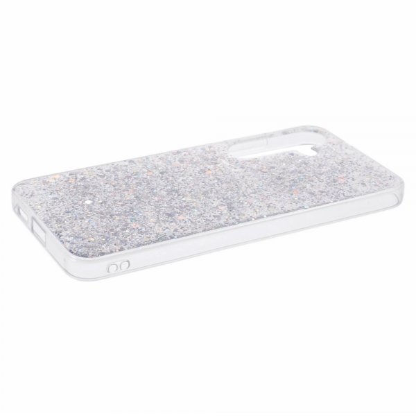 Nordic Covers Samsung Galaxy S24 Cover Sparkle Series Stardust Silver