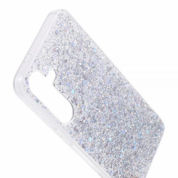 Nordic Covers Samsung Galaxy S24 Cover Sparkle Series Stardust Silver