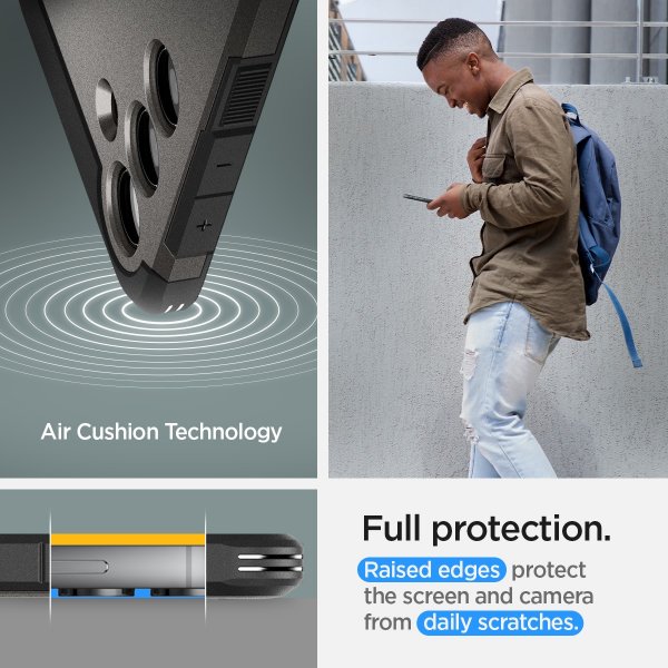 Spigen Samsung Galaxy S24 Cover Tough Armor Gunmetal