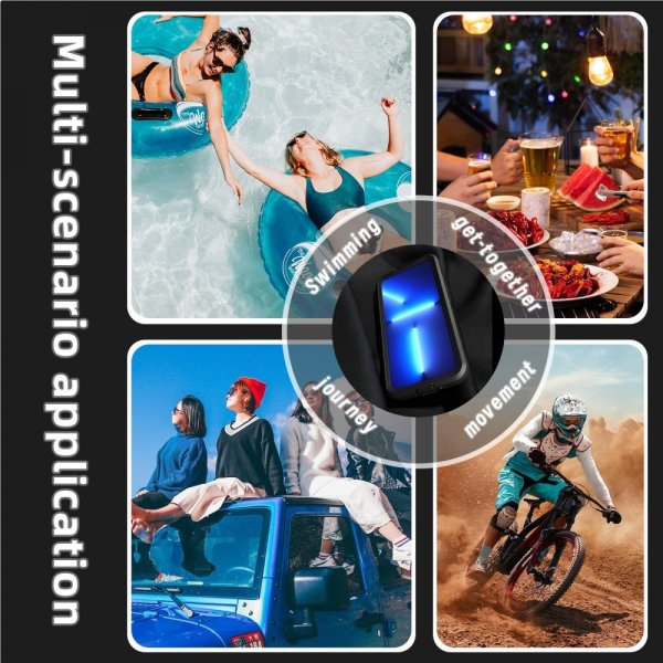 Redpepper Samsung Galaxy S24 Cover Vandtæt IP68 MagSafe Sort