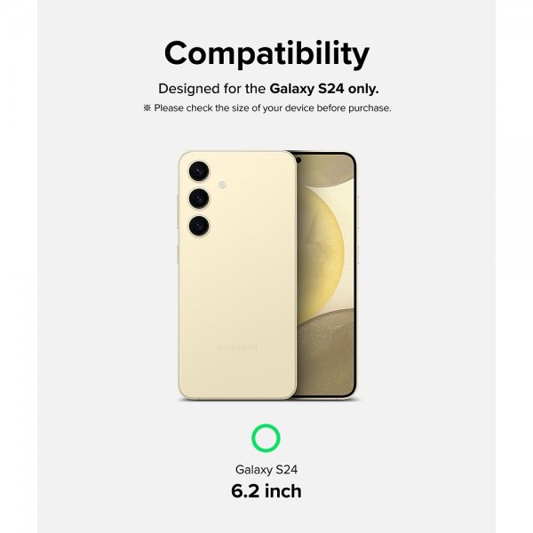 Ringke Samsung Galaxy S24 Skærmbeskyttelse Easy Slide Privacy 2-pak