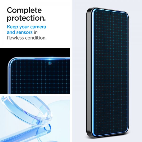 Spigen Samsung Galaxy S24/Galaxy S25 Skærmbeskyttelse GLAS.tR EZ Fit 2-pak