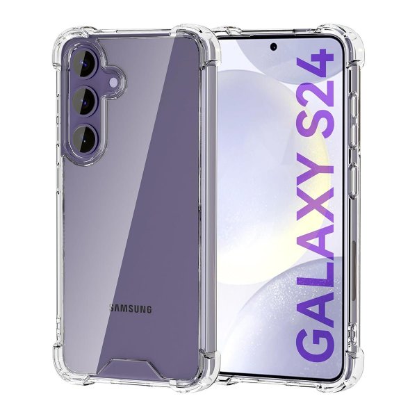 Samsung Galaxy S24 Cover Stødsikkert Gennemsigtigt