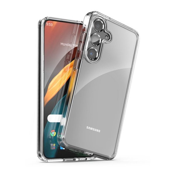 Rvelon Samsung Galaxy S24 Cover Stødsikkert Gennemsigtigt