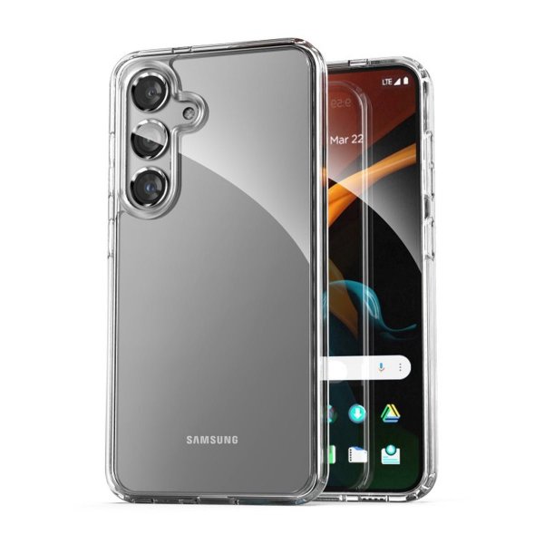Rvelon Samsung Galaxy S24 Cover Stødsikkert Gennemsigtigt