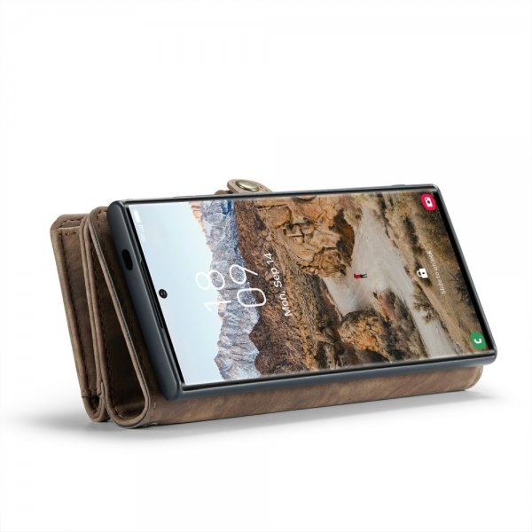 CaseMe Samsung Galaxy S24 Ultra Cover 008 Series Aftageligt Cover Brun