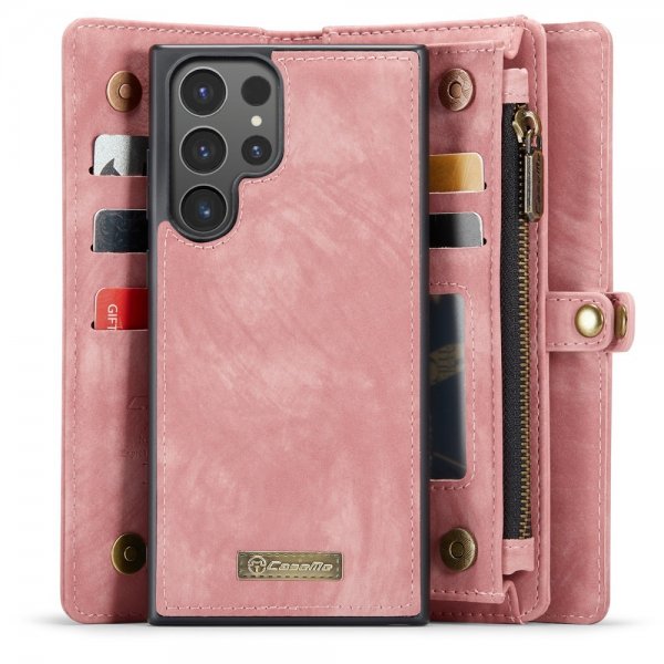 CaseMe Samsung Galaxy S24 Ultra Cover 008 Series Aftageligt Cover Rosa