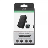 Gear Samsung Galaxy S24 Ultra Cover 3 Kortpladser Aftagelig Skal Sort