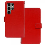 Samsung Galaxy S24 Ultra Etui 3 Kortlommer Rød