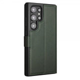 Qialino Samsung Galaxy S24 Ultra Cover Ægte Læder Grøn