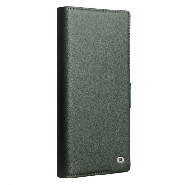 Qialino Samsung Galaxy S24 Ultra Cover Ægte Læder Grøn