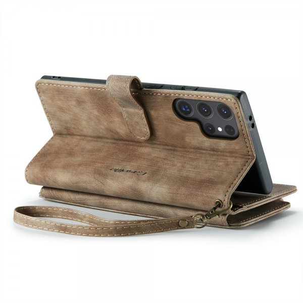 CaseMe Samsung Galaxy S24 Ultra Cover C30-serien Brun