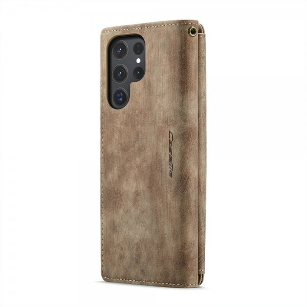 CaseMe Samsung Galaxy S24 Ultra Cover C30-serien Brun