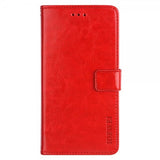 Samsung Galaxy S24 Ultra Etui Lædertekstur Rød