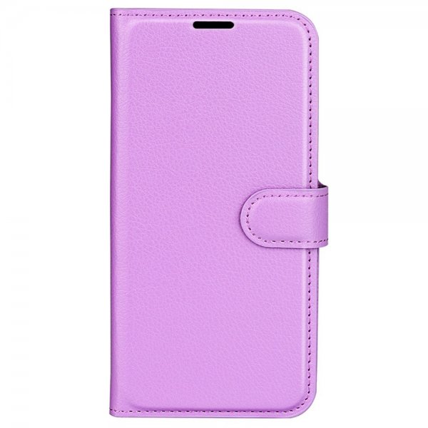 Samsung Galaxy S24 Ultra Etui Litchi Lilla