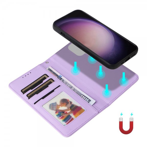 Betopnice Samsung Galaxy S24 Ultra Cover med Aftageligt Etui 005 Lilla